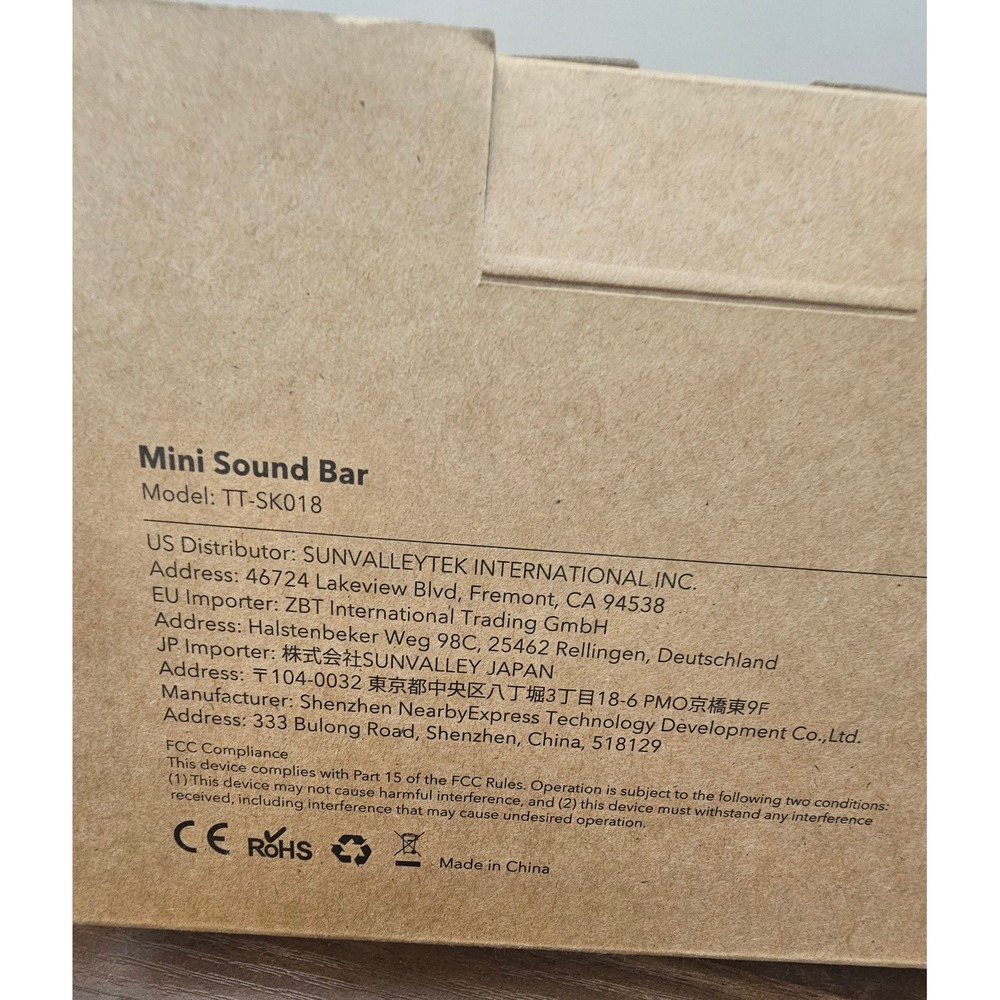 Taotronics mini sound bar model TT-SK018. Opened box - Picture 9 of 9
